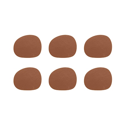Raw Buffalo Glasunderlägg 12,2x10 cm 6-pack Kanel
