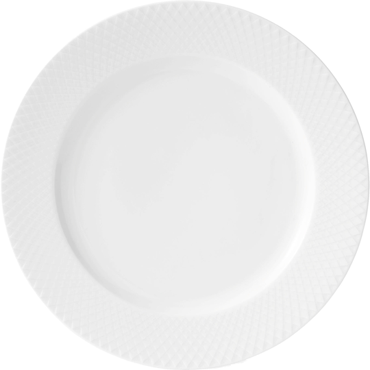 Lyngby Porcelæn Rhombe Tallrik 27 cm Vit