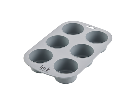 Muffinsform Silikon 6 st Grå