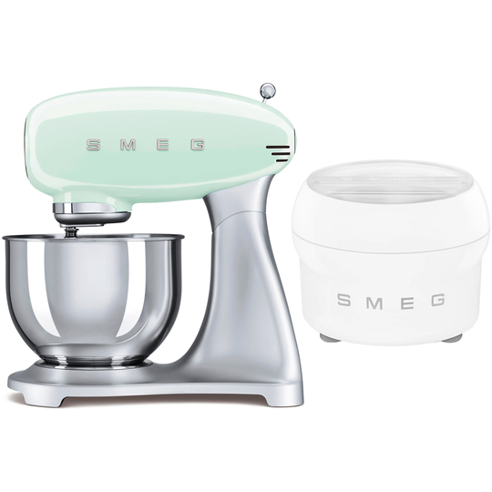 Smeg Köksmaskin och Glassmaskin, Pastellgrön