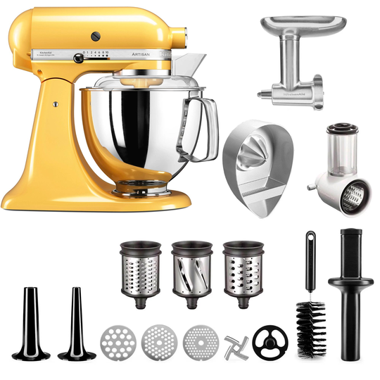 KitchenAid Artisan KSM175PSEMY Köksmaskin + Tillbehörsset, Gul