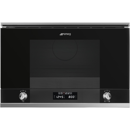 Smeg 60 cm Linea Kompakt Mikrovågsugn, Svart