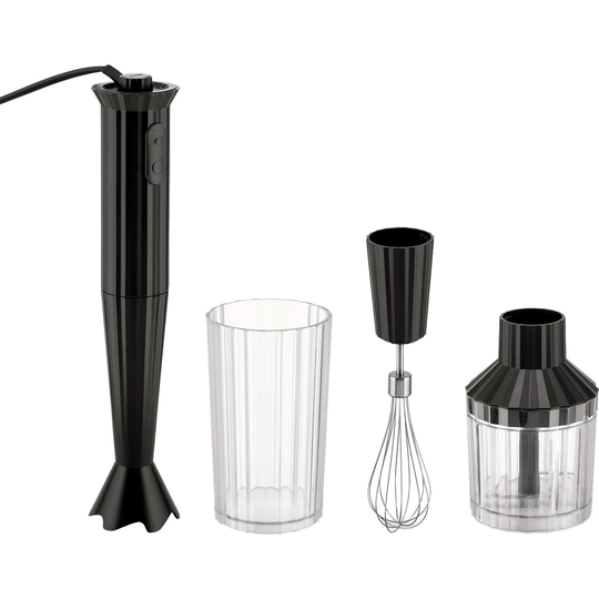 Alessi MDL10S Plissé stavmixerset, svart