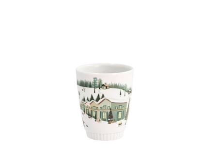 Mugg Vinter 27 cl Vit Ugnsfast porslin