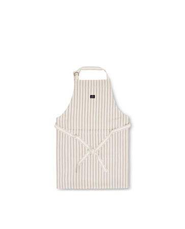 Icons Cotton Herringbone Förkläde Beige/Vit 80x105cm