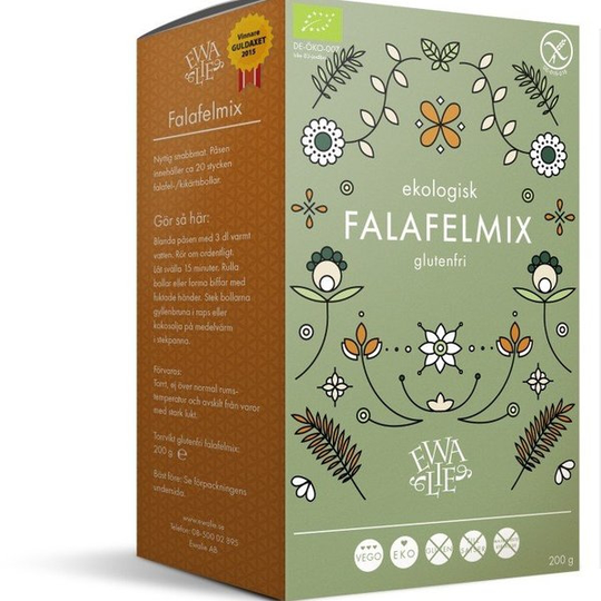 Ewalie Ekologisk och Glutenfri Falafelmix 200 g