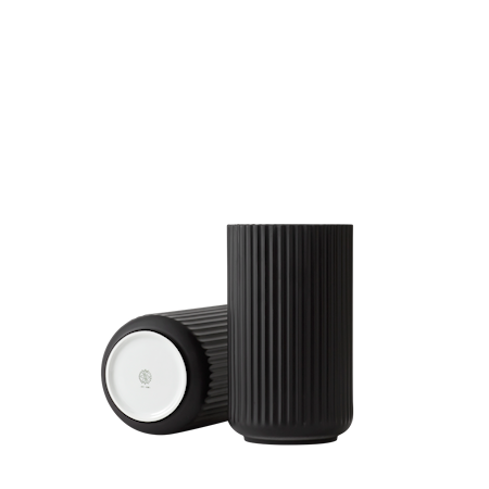 Vas Porslin Svart 20,5 cm