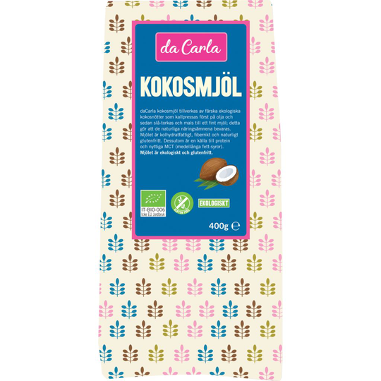 Da Carla Kokosmjöl Eko 400 g