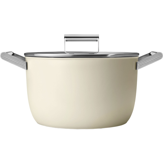 Smeg Kastrull m/lock 26 cm, creme