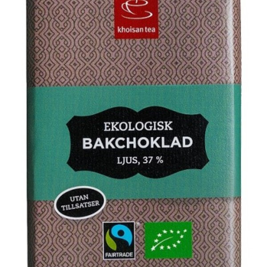 Khoisan Gourmet Bakchoklad Ljus EKO 100 g