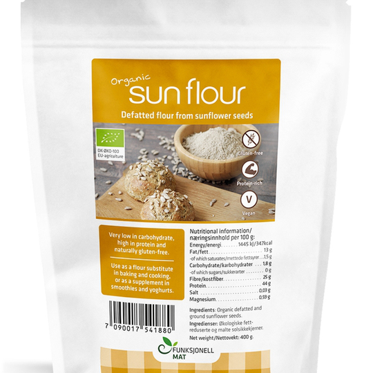 Sukrin Solrosmjöl 400 g