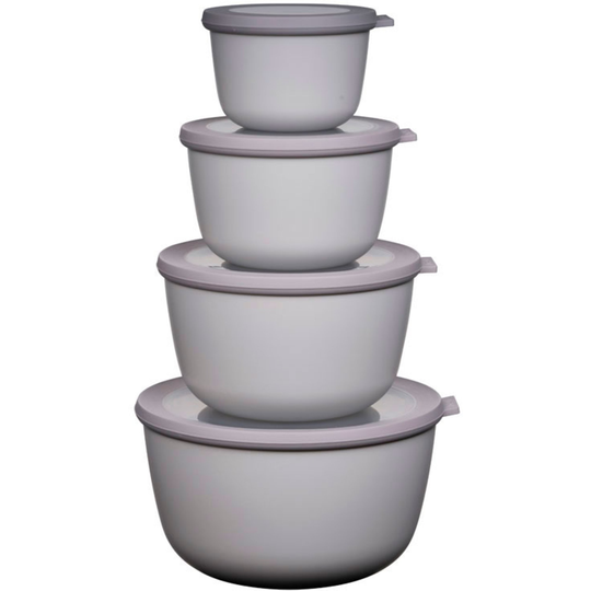 Mepal Cirqual Hög Skålset 4 st. Nordic White