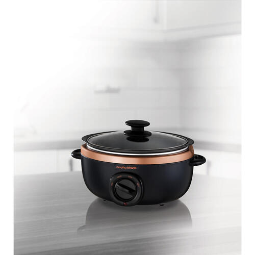 Morphy Richards Sear And Stew Rosegold 3,5l Slow Cooker - Svart