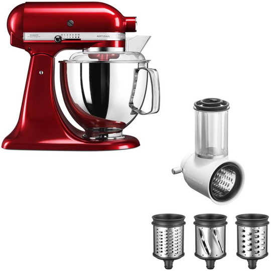 KitchenAid Artisan 175 Röd Metallic + Grönsaksskärare 5KSMVSA