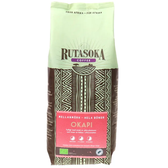 Rutasoka Kaffe Mellanmörkt Hela Bönor Eko
