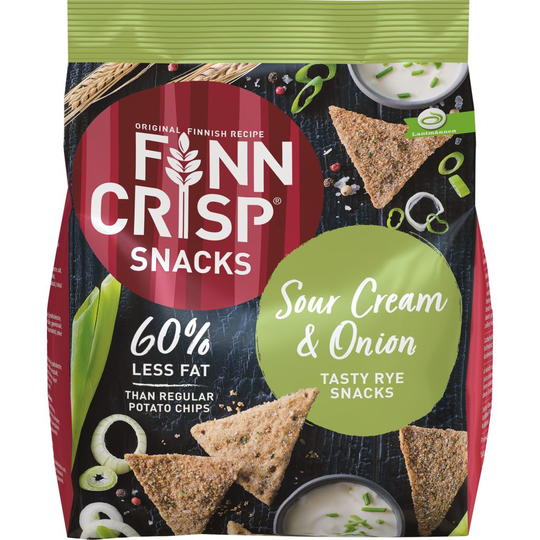 FINN CRISP Rye Snacks Sour Cream & Onion 150 g
