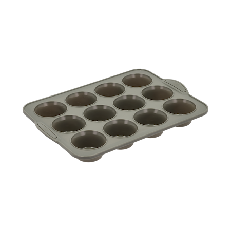 Pecan Muffinsform till 12 st 33 x 24 Metall Forest green