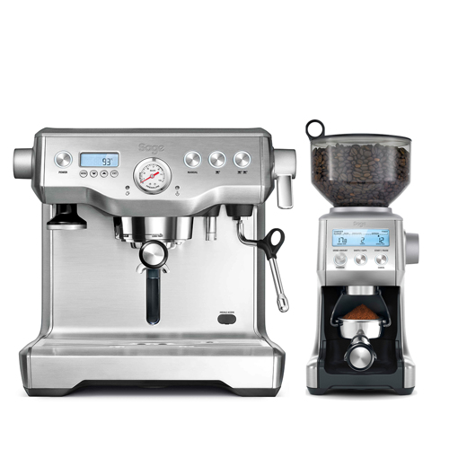 Sage The Dynamic Duo Espressomaskin - Silver