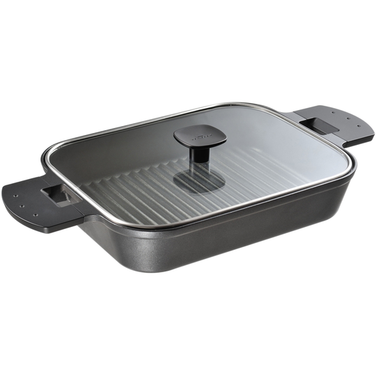 Witt Steam Grill, svart m. glaslock