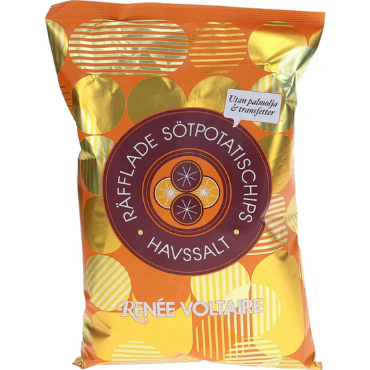 Renée Voltaire Räfflade Sötpotatischips Havssalt