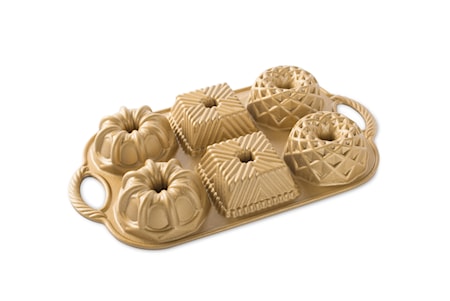 Bakform Geo Bundtlette Anniversary Guld