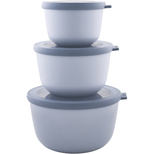 Mepal Skålset med Lock 3 st Hög Cirqula NordicBlue