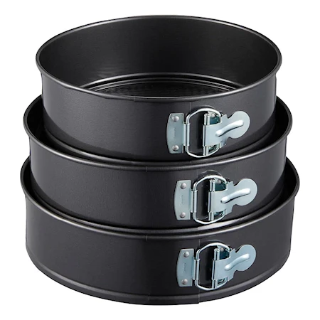 Solie Springformar Non-stick Set om 3 Svart