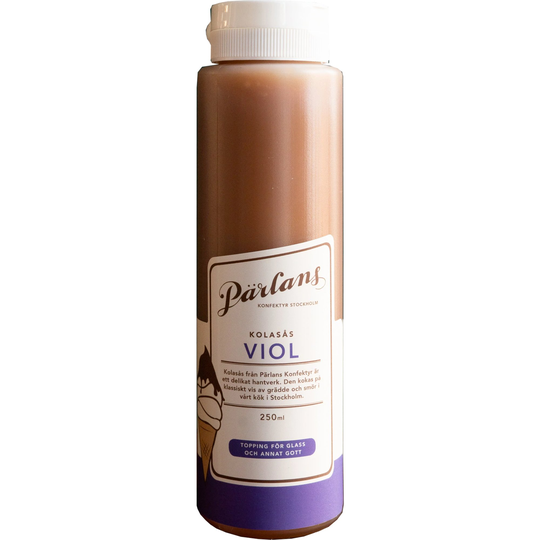 Pärlans Konfektyr Squeeze kolasås, 250 ml, viol