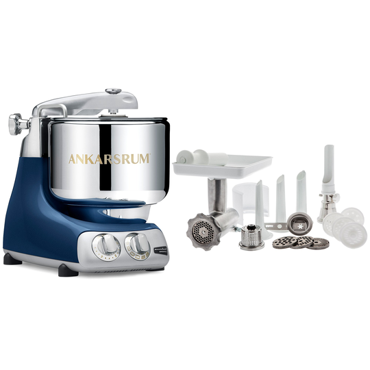 Ankarsrum Assistent AKM 6230 köksmaskin + komplett köttkvarn, Ocean blue