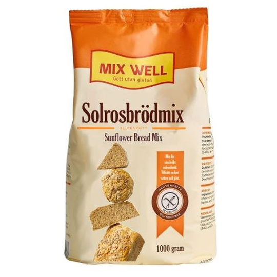 MixWell Glutenfri Solrosbrödsmix 1000 g