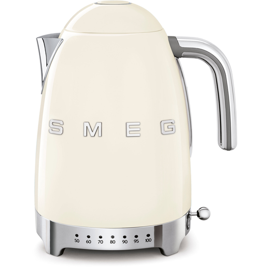 Smeg Vattenkokare 1,7 l med Variable Temperatur Creme