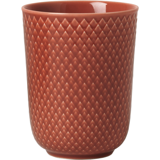 Lyngby Porcelæn Rhombe Mugg 33 cl Terracotta