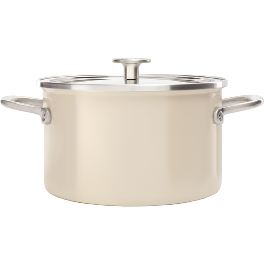 KitchenAid Cookware Collection Gryta m/lock 20 cm, mandel