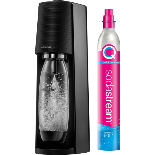 SodaStream Terra kolsyremaskin svart, megapack