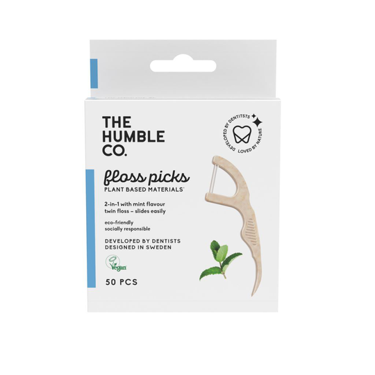 The Humble Co. Floss Picks Original Tandtrådsbyglar Mint 50 st