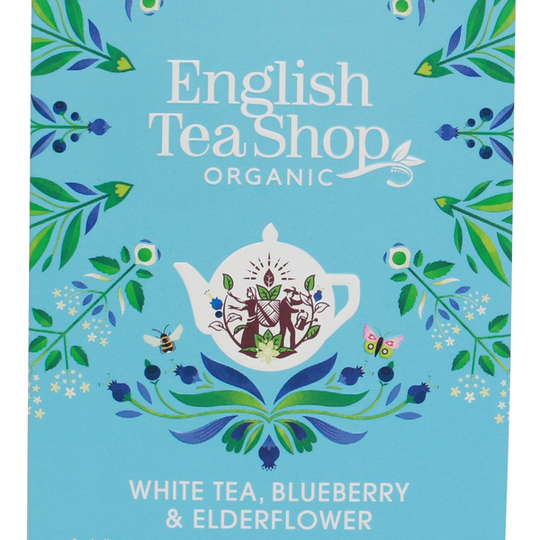 English Tea Shop Vitt te Blåbär/Fläder 40 g