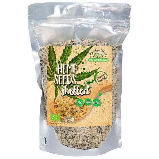 Rawfoodshop Hampafrön Skalade EKO 500 g