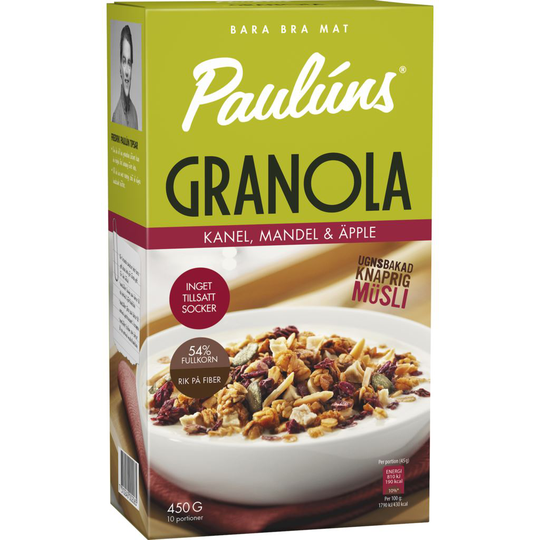 Paulúns Granola Kanel Mandel Äpple 450 g