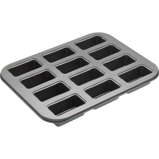 Kitchen Craft Non-stickplåt för 12 mini rektangulära bakverk Löstagbar Botten