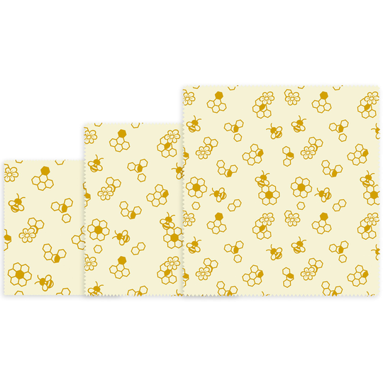 Nuts Wraps bivaxduk, Honungsbi 3-pack