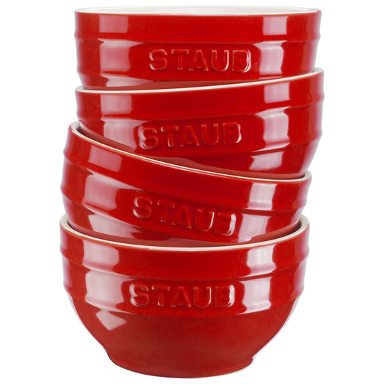 Staub Skålset 4 st. röd