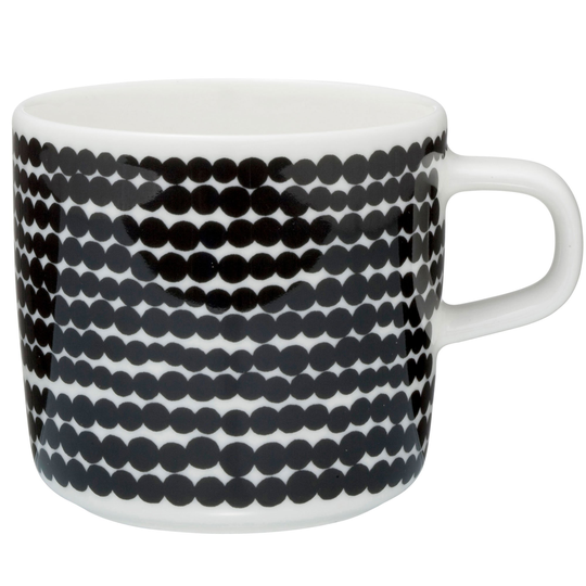 Marimekko OIVA kaffekopp 2 dl, siirtolapuutarha, vit/svart