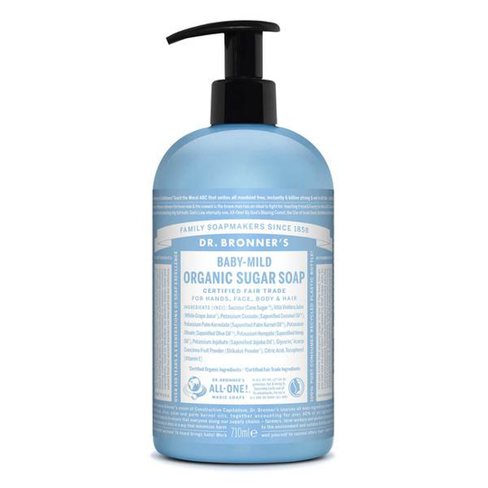 Dr. Bronner’s Magic Soaps Dr. Bronner's Organic Sugar Soap Baby-Mild 710 ml