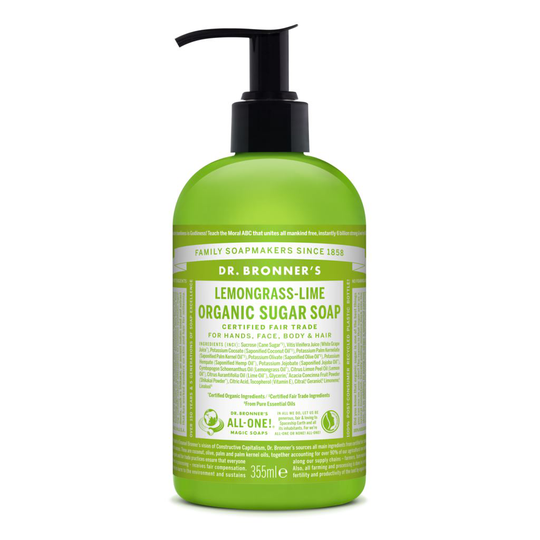 Dr Bronner Lemongrass Lime Organic Sugar Soap 355 ml