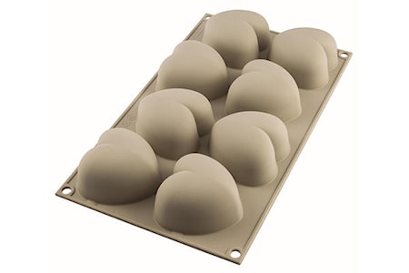 Bakform Silikon Hjärtan 6,3x6,5x3,9cm