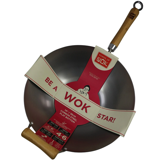 Dexam Wok i kolstål 36 cm