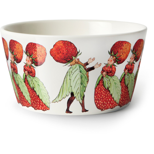 Design House Stockholm Elsa Beskow, Skål 50 cl - Familjen Jordgubbe