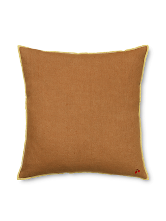 Contrast Linen Kudde Sugar Kelp