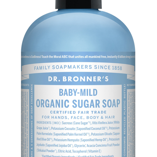 Dr. Bronner’s Magic Soaps Dr. Bronner’s Baby-Mild Sugar Soap 355 ml