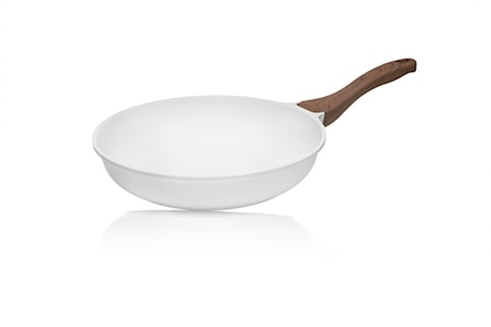 White Stekpanna 28cm